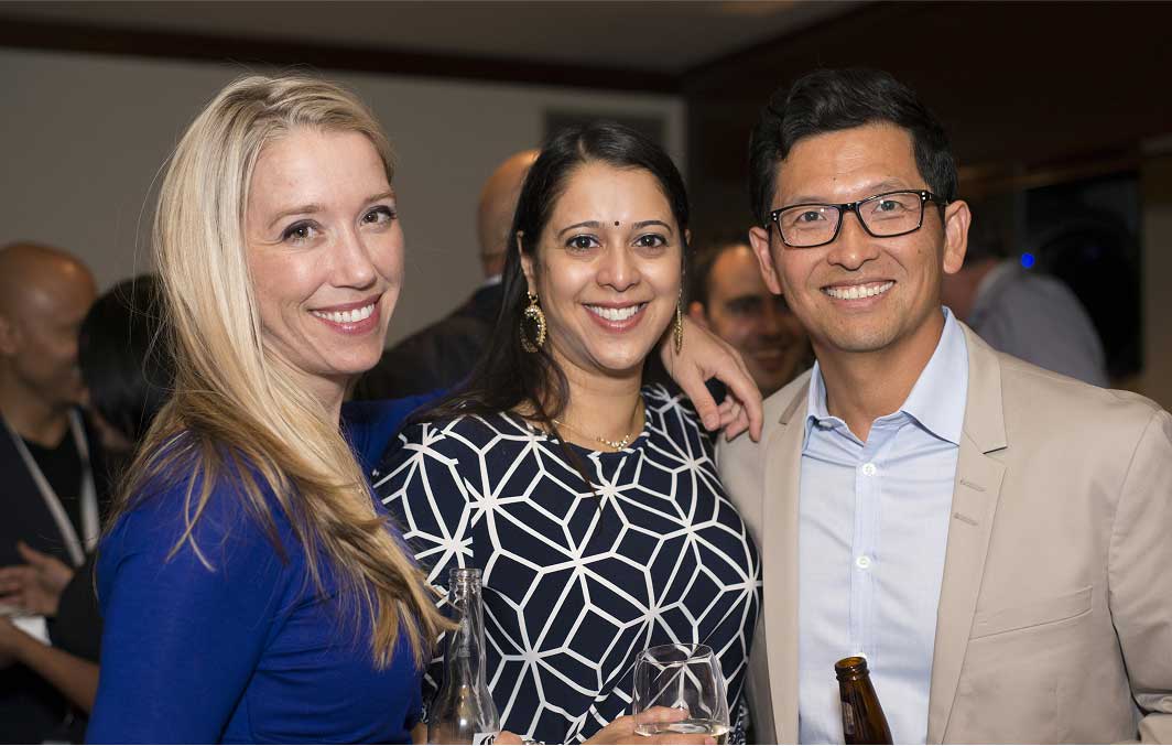Partners, Dr. Mary-Anne MacDonald, Dr. Sathyasai Murty, and Dr. Walter Yim pose for a photo at the first Dentalcorp Partner Conference.