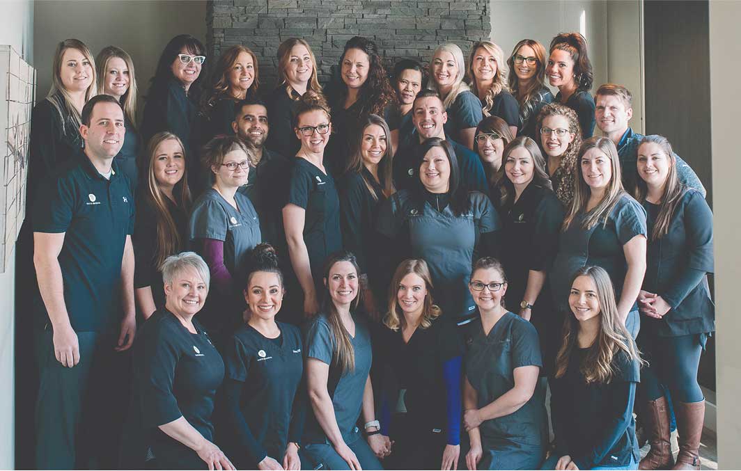 2018 Leaders in Practice winning team, South 40 Dental in Grand Prairie, AB.