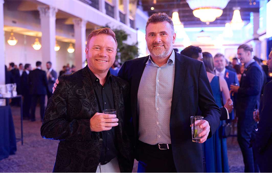 Alain Miranda from the Quebec Partnership Development team poses for a photo with Dr. Jean-François Masse, Partner from Quebec.